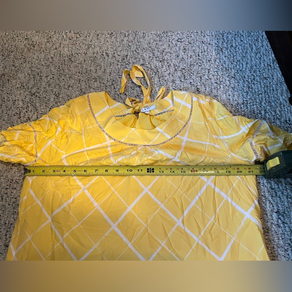 Crown & Ivy Tie Back Tile Print Women’s Eyelet Dress - Picture 8 of 8